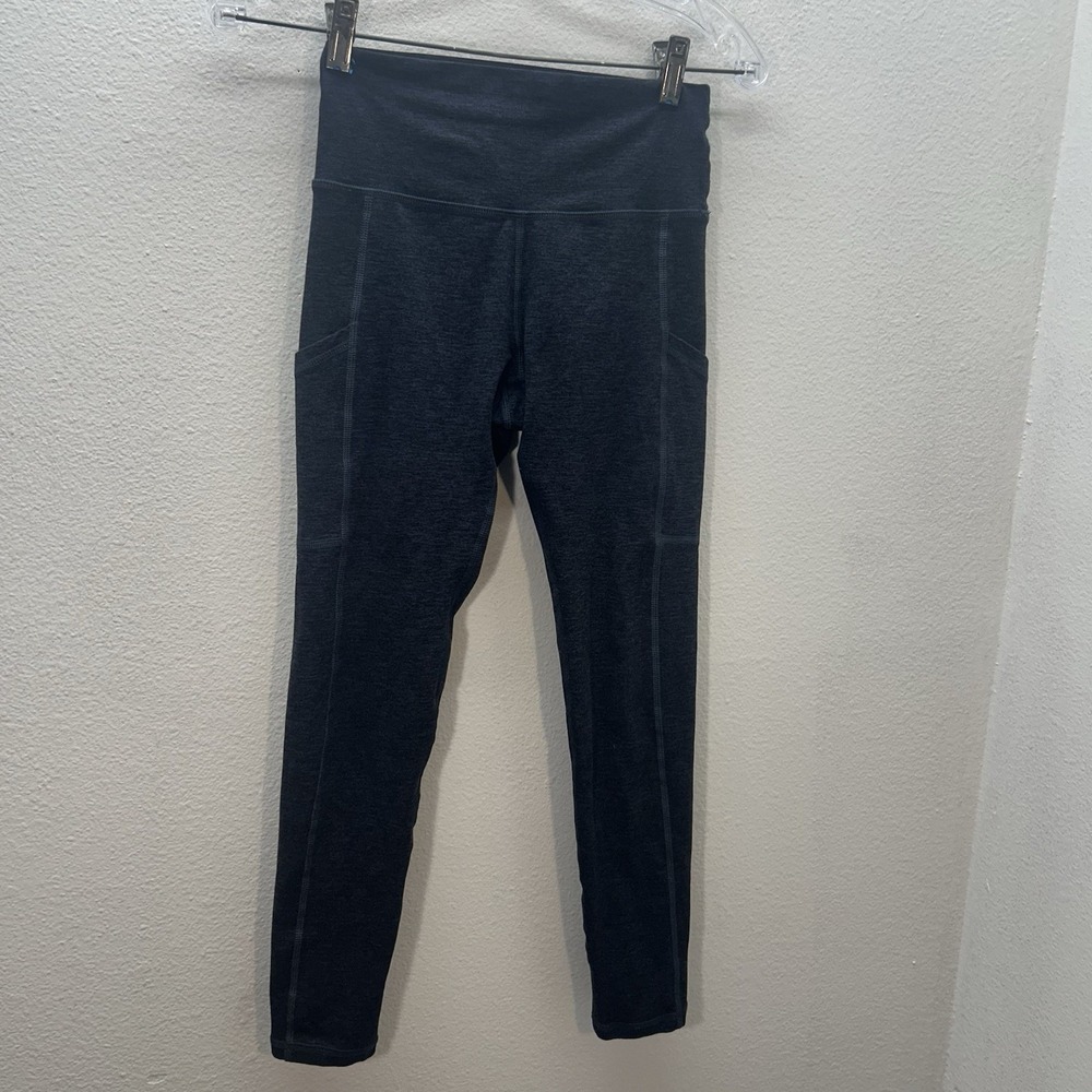 Offline by‎ Aerie The Hugger Leggings High Hi Rise Blue SZ S Pockets Gym Lounge
